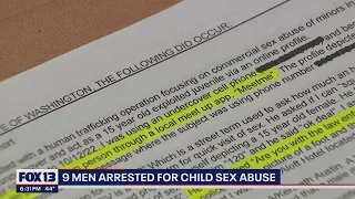 9 men arrested for child sex abuse | FOX 13 Seattle