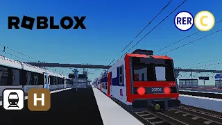 [Roblox] : Départ d'un Z50000 (NAT) de la ligne H du Transilien et d'un de Z20500 du RER C