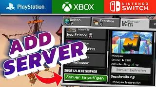 Custom Minecraft PS4-PS5 XBOX & Nintendo SWITCH Server hinzufügen 😱 | Minecraft Bedrock Edition