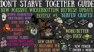 NEW MASSIVE Wickerbottom Rework Hotfix! New Items, Nerfs & More - Don't Starve Together Guide