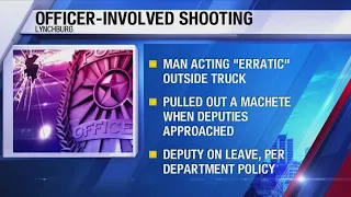 One man is dead after officer-involved shooting in Amherst County