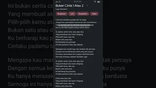 Sepenggal Lagu Gamma1 - Bukan Cinta 1 Atau 2 #laguviral #fyptiktok