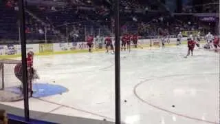 AHL Abbotsford Heat Warmups Dec 22 2012