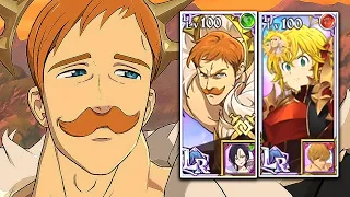 DOUBLE LEGENDARY RARE CHARACTERS IS TOO UNFAIR! LR ESCANOR & LR LOSTVAYNE MELIODAS ON THE SAME TEAM!