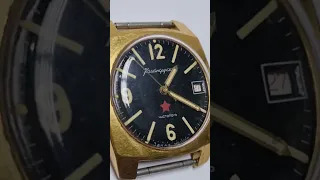 Механические часы, позолоченный корпус Au10. Командирские(Восток), СССР,Чистопольский часовой