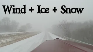 Trucking In An Illinois Snow Storm // Wind & Ice Ep517