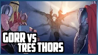 Tres Thors vs Gorr el Carnicero de los Dioses | Cómic Narrado