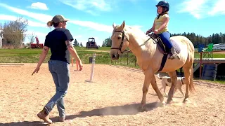 My First RIDING Lesson!