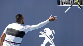 Кирьосу засчитано техническое поражение за неспортивное поведение на турнире ATP в Риме
