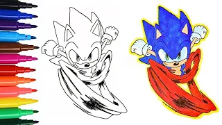 How to Draw SONIC from Sonic the Hedgehog movie| #art #sonic #cartoon #drawing #sonicthehedgehog