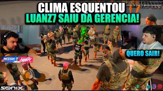 😱CLIMA ESQUENTOU😱LUAN PEDIU PARA SAIR DA GERENCIA DA GROTA😱APÓS TRETA😱RED FALOU A VERDADE! GTA RP!