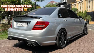 W204 C300 PAKE C63 R- STYLE CARBON DUCKTAIL (DIY)