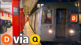 ⁴ᴷ⁶⁰ D Train Rerouted over the Q Line in Brooklyn