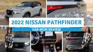 the BEAUTIFUL 2022 Nissan Pathfinder Platinum | CAR MOM TOUR