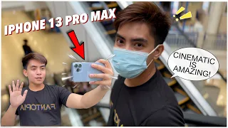TRYING IPHONE 13 PRO MAX FOR VLOGGING | BATTERY TEST, CINEMATIC, CAMERA TEST BACK&FRONT ( REVIEW)