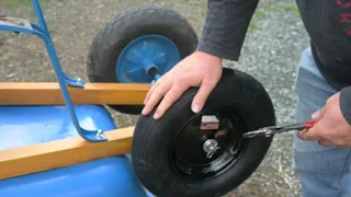 Wheelbarrow Tire Replacement and Changing the Bearings