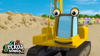 The Excavator Song - Dig Holes and Have Fun!｜Gecko's Garage Songs｜Kids Songs｜Trucks for Kids