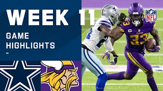 Cowboys vs. Vikings Week 11 Highlights | NFL 2020