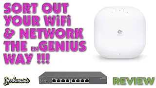 EnGenius ECW120 WiFi Access Point & ECS1008P Gigabit PoE Ethernet Switch Review