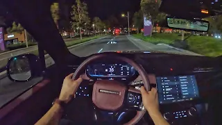 2023 Land Rover Range Rover Sport POV Night Drive (3D Audio)(ASMR)