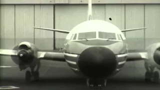 F 2108 0001 American Airlines Flagship Newsreel Boeing 707 and Lockheed Electra