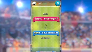 Short Clash Royale 🏉 TouchDown Draft 2c2 Playing with Friends ⚔️ Match 5 with xd acadea123