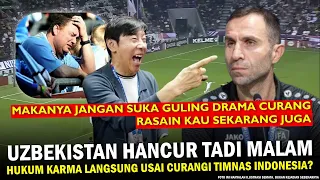 🔵 KEJAM DIBALAS KEJAM ‼️ Uzbekistan Remuk Tadi Malam, Hukum KARMA Usai Curangi Timnas Indonesia Kah?