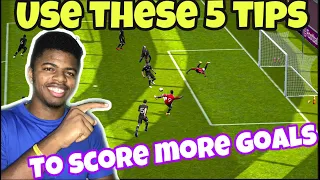 HOW TO SCORE GOALS EASILY in pes 2021 Mobile • 5 Attacking Tips  | Tutorial