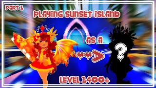 Playing sunset island as a level 1400+ (PART1)//Roblox Royale High