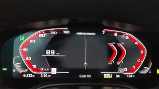 2020 BMW M550i xDrive Acceleration 0-120mph Stock 530hp