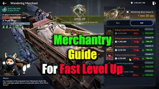 Black Desert Mobile Merchantry Guide For Fast Level Up