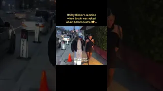 Hailey's reaction when Justin was asked about Selena Gomez...tiktok edits_leyends.2