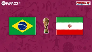 Brazil vs Iran - FIFA World Cup Final - FIFA 23 Full Match All Goals | Next Gen Gameplay PC 4K
