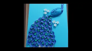 #shorts Sneak Peek Paper Quilling Peacock || #quilling #shortvideos