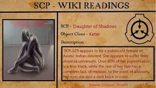 SCP-029  I Daughter of shadows I SCP Foundation