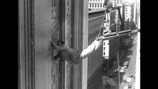 Harold Lloyd in Feet First (1930) - The Climbing Scene, Part 2