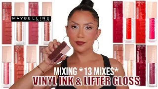 MATCHING MAYBELLINE VINYL INK & LIFTER GLOSS *13 matches* + NATURAL LIGHTING LIP SWATCHES |Magdaline