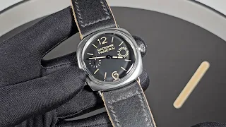 Rugged Black Panerai Leather Strap for Radiomir with OEM Buckle option on PAM00992 8 Days 4K