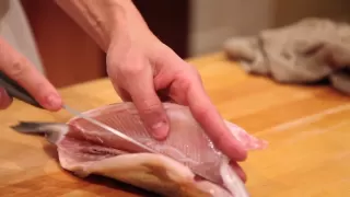 How to debone a whole trout for stuffing
