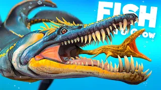 Playing as *NEW* DANGEROUS PLIOSAUR! | Feed and Grow