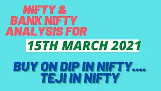 BEST NIFTY AND BANKNIFTY ANALYSIS FOR TOMORROW 15TH MARCH MONDAY.