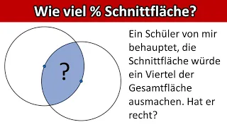 Schnittfläche zweier Kreise