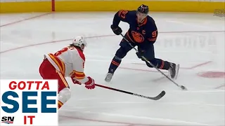 Gotta See It: Connor McDavid Scores Ridiculous No-Look Shot Against Markstrom