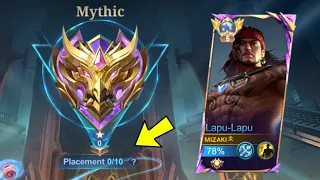 FINALLY MYTHIC!! LAPU-LAPU BEST BUILD AND EMBLEM TO REACH MYTHIC RANK