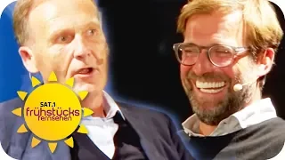 Eine echte Männer-Romanze! Super-Trainer Kloppo und BVB Boss Aki | SAT.1 Frühstücksfernsehen