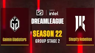 Dota2 - Gaimin Gladiators vs Shopify Rebellion - Game 3 - DreamLeague Season 22 - Group Stage 2