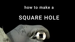 HOW TO DRILL A SQUARE HOLE in a round bar