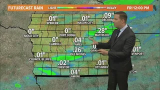 Iowa weather update: Scattered showers and thunder tonight, more smoke is likely