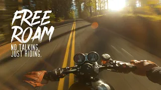 Golden Hour POV Motorcycle Ride Along A River // Triumph Speed Twin 1200 [4K]