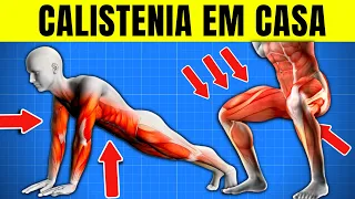 7 Melhores Exercícios de Calistenia para fazer em Casa / Treino Sem Equipamento| CORPO HIPERTROFIADO